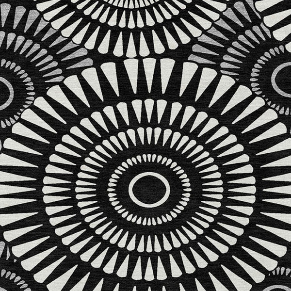 Homeroots 3' Artichoke Green Brown Beige Geometric Washable Indoor Outdoor Area Rug For Stylish Spaces 9' X 12' Polyester 591589