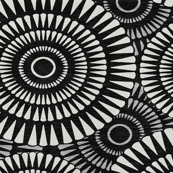 Homeroots 3' Artichoke Green Brown Beige Geometric Washable Indoor Outdoor Area Rug For Stylish Spaces 10' X 14' Polyester 591590