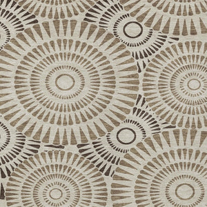 Homeroots 3' Artichoke Green Brown Beige Geometric Washable Indoor Outdoor Area Rug For Stylish Spaces 10' X 14' Polyester 591596