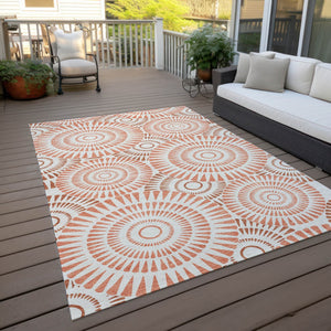 Homeroots 3' Artichoke Green Brown Beige Geometric Washable Indoor Outdoor Area Rug For Stylish Spaces 9' X 12' Polyester 591607