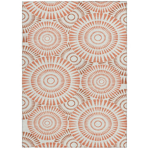 Homeroots 3' Artichoke Green Brown Beige Geometric Washable Indoor Outdoor Area Rug For Stylish Spaces 9' X 12' Polyester 591607