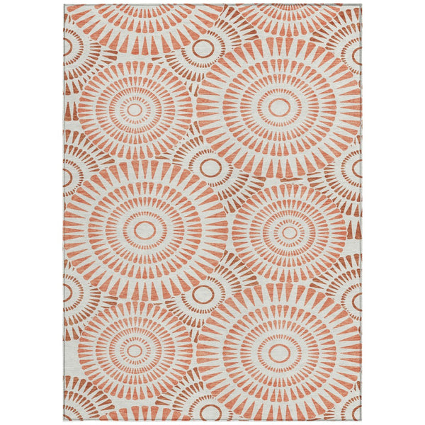 Homeroots 3' Artichoke Green Brown Beige Geometric Washable Indoor Outdoor Area Rug For Stylish Spaces 9' X 12' Polyester 591607