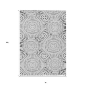 Homeroots 3' Artichoke Green Brown Beige Geometric Washable Indoor Outdoor Area Rug For Stylish Spaces 3' X 5' Polyester 591621