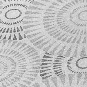 Homeroots 3' Artichoke Green Brown Beige Geometric Washable Indoor Outdoor Area Rug For Stylish Spaces 5' X 8' Polyester 591622