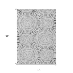 Homeroots 3' Artichoke Green Brown Beige Geometric Washable Indoor Outdoor Area Rug For Stylish Spaces 8' X 10' Polyester 591624