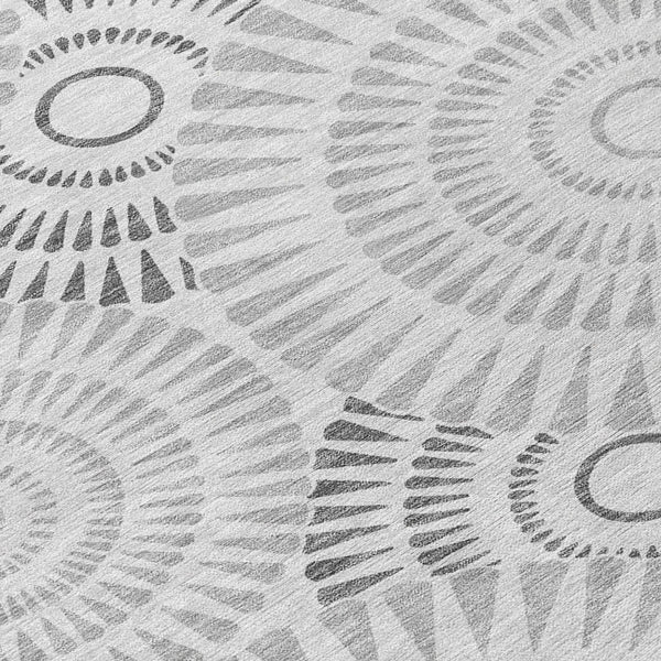 Homeroots 3' Artichoke Green Brown Beige Geometric Washable Indoor Outdoor Area Rug For Stylish Spaces 9' X 12' Polyester 591625