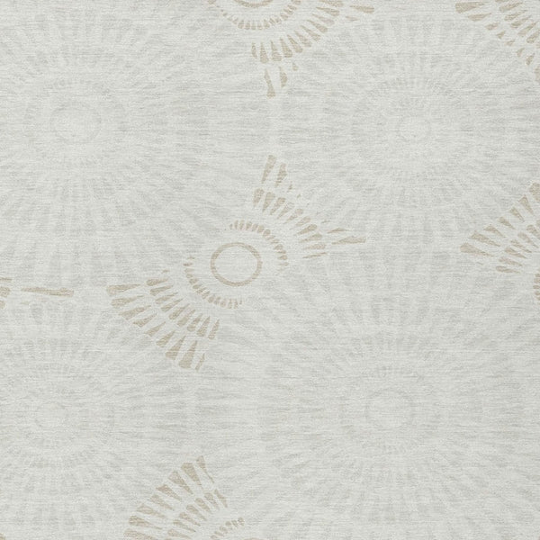 Homeroots 3' Artichoke Green Brown Beige Geometric Washable Indoor Outdoor Area Rug For Stylish Spaces 8' X 10' Polyester 591630