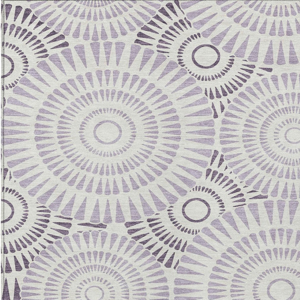 Homeroots 3' Artichoke Green Brown Beige Geometric Washable Indoor Outdoor Area Rug For Stylish Spaces 3' X 5' Polyester 591633