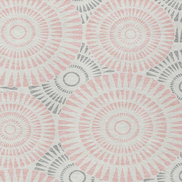 Homeroots 3' Artichoke Green Brown Beige Geometric Washable Indoor Outdoor Area Rug For Stylish Spaces 3' X 5' Polyester 591639