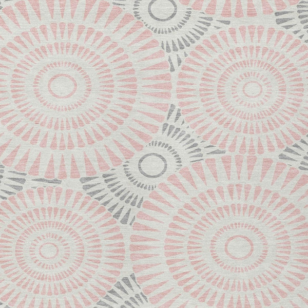 Homeroots 3' Artichoke Green Brown Beige Geometric Washable Indoor Outdoor Area Rug For Stylish Spaces 9' X 12' Polyester 591643