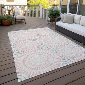 Homeroots 3' Artichoke Green Brown Beige Geometric Washable Indoor Outdoor Area Rug For Stylish Spaces 10' X 14' Polyester 591644