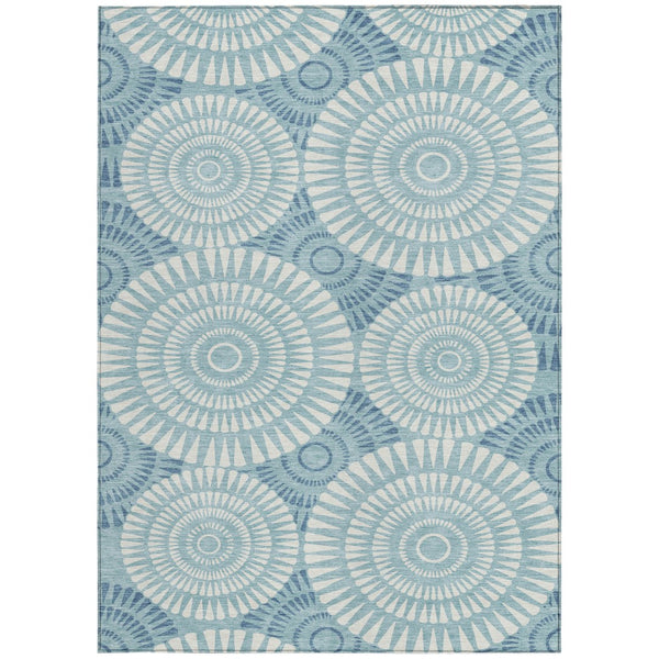 Homeroots 3' Artichoke Green Brown Beige Geometric Washable Indoor Outdoor Area Rug For Stylish Spaces 3' X 5' Polyester 591645