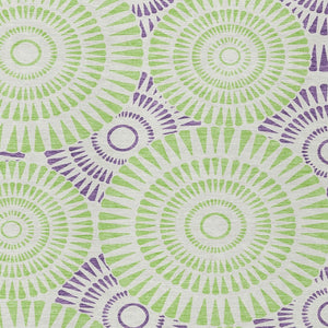 Homeroots 3' Artichoke Green Brown Beige Geometric Washable Indoor Outdoor Area Rug For Stylish Spaces 3' X 5' Polyester 591657