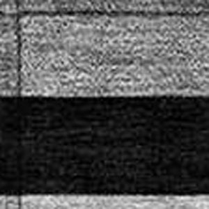 Homeroots 3' Black Ivory And Gray Striped Washable Area Rug - Stylish Indoor Outdoor Design For Any Space 9' X 12' Polyester 591733