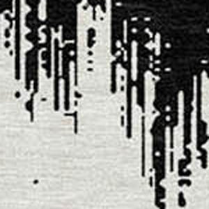 Homeroots 3' Durable Black And Ivory Chevron Indoor Outdoor Area Rug - Stylish, Washable, And Versatile Design 3' X 5' Polyester 591765