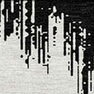 Homeroots 3' Durable Black And Ivory Chevron Indoor Outdoor Area Rug - Stylish, Washable, And Versatile Design 5' X 8' Polyester 591766