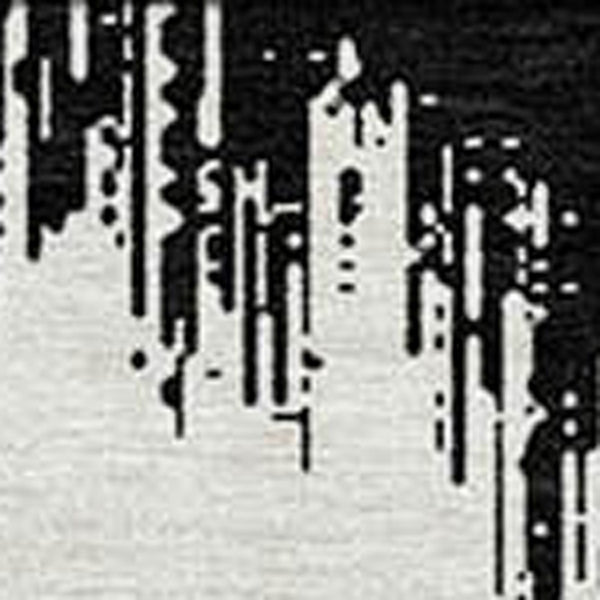 Homeroots 3' Durable Black And Ivory Chevron Indoor Outdoor Area Rug - Stylish, Washable, And Versatile Design 5' X 8' Polyester 591766