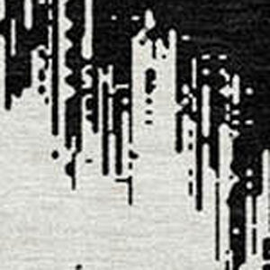 Homeroots 3' Durable Black And Ivory Chevron Indoor Outdoor Area Rug - Stylish, Washable, And Versatile Design 10' X 14' Polyester 591770