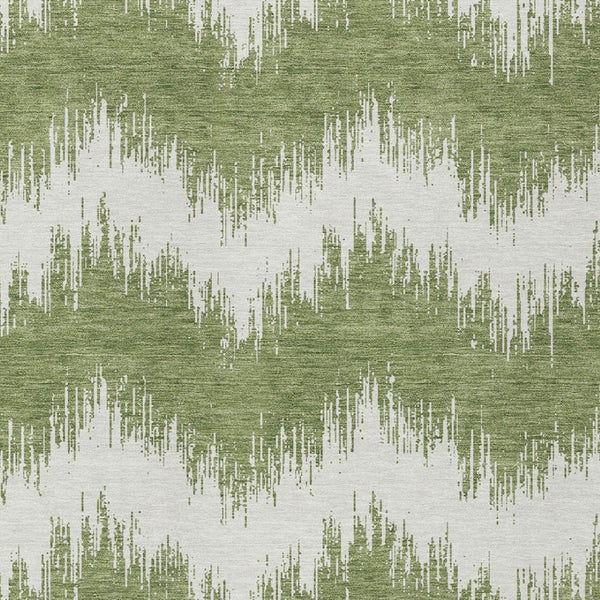 Homeroots 3' Durable Black And Ivory Chevron Indoor Outdoor Area Rug - Stylish, Washable, And Versatile Design 3' X 5' Polyester 591777