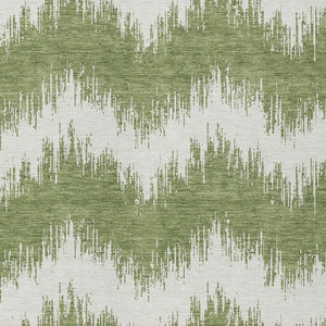 Homeroots 3' Durable Black And Ivory Chevron Indoor Outdoor Area Rug - Stylish, Washable, And Versatile Design 5' X 8' Polyester 591778