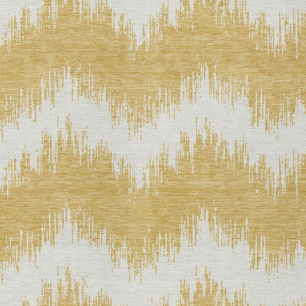 Homeroots 3' Durable Black And Ivory Chevron Indoor Outdoor Area Rug - Stylish, Washable, And Versatile Design 5' X 8' Polyester 591784