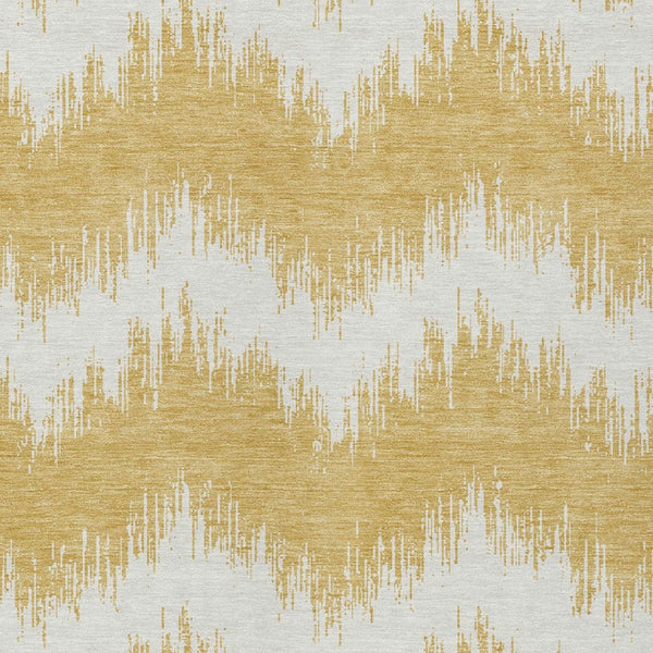 Homeroots 3' Durable Black And Ivory Chevron Indoor Outdoor Area Rug - Stylish, Washable, And Versatile Design 8' X 10' Polyester 591786