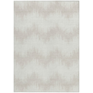 Homeroots 3' Durable Black And Ivory Chevron Indoor Outdoor Area Rug - Stylish, Washable, And Versatile Design 3' X 5' Polyester 591795