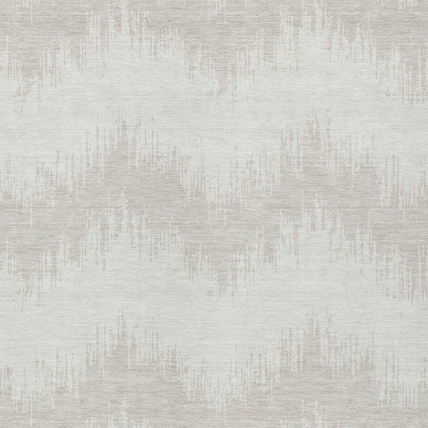 Homeroots 3' Durable Black And Ivory Chevron Indoor Outdoor Area Rug - Stylish, Washable, And Versatile Design 8' X 10' Polyester 591798