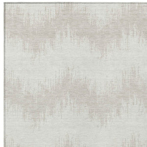 Homeroots 3' Durable Black And Ivory Chevron Indoor Outdoor Area Rug - Stylish, Washable, And Versatile Design 10' X 14' Polyester 591800