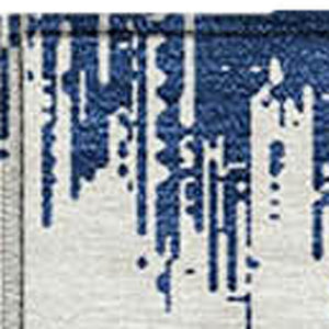 Homeroots 3' Durable Black And Ivory Chevron Indoor Outdoor Area Rug - Stylish, Washable, And Versatile Design 8' X 10' Polyester 591804