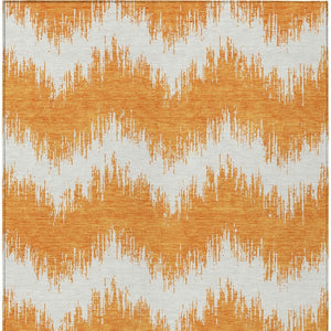 Homeroots 3' Durable Black And Ivory Chevron Indoor Outdoor Area Rug - Stylish, Washable, And Versatile Design 9' X 12' Polyester 591811