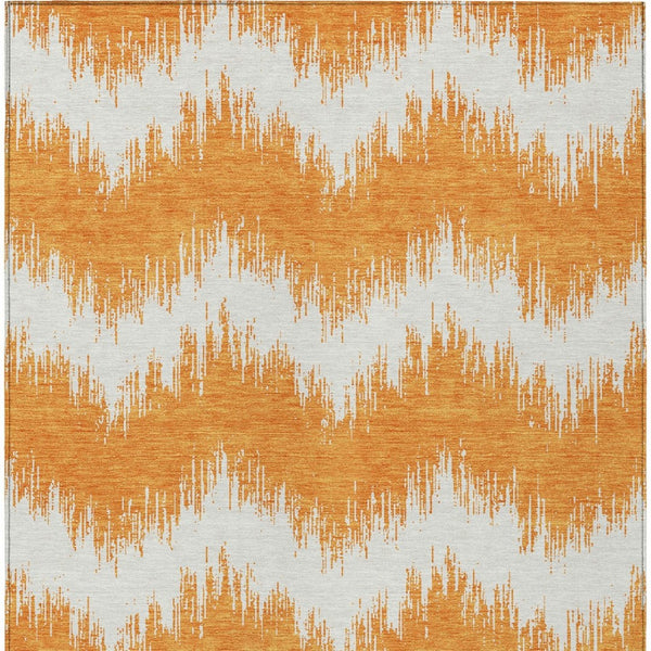 Homeroots 3' Durable Black And Ivory Chevron Indoor Outdoor Area Rug - Stylish, Washable, And Versatile Design 9' X 12' Polyester 591811