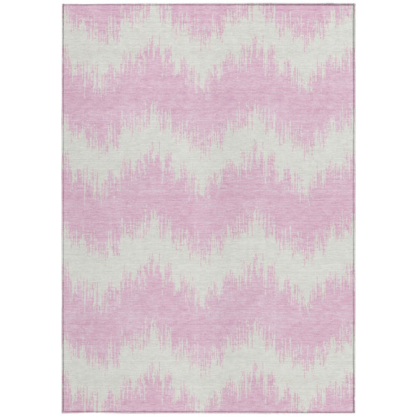 Homeroots 3' Durable Black And Ivory Chevron Indoor Outdoor Area Rug - Stylish, Washable, And Versatile Design 10' X 14' Polyester 591818