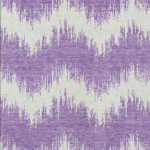 Homeroots 3' Durable Black And Ivory Chevron Indoor Outdoor Area Rug - Stylish, Washable, And Versatile Design 5' X 8' Polyester 591820