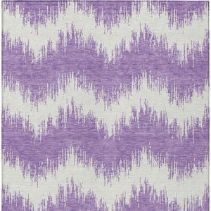 Homeroots 3' Durable Black And Ivory Chevron Indoor Outdoor Area Rug - Stylish, Washable, And Versatile Design 9' X 12' Polyester 591823