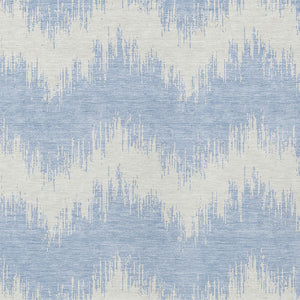 Homeroots 3' Durable Black And Ivory Chevron Indoor Outdoor Area Rug - Stylish, Washable, And Versatile Design 3' X 5' Polyester 591825