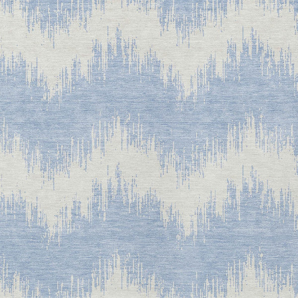 Homeroots 3' Durable Black And Ivory Chevron Indoor Outdoor Area Rug - Stylish, Washable, And Versatile Design 3' X 5' Polyester 591825