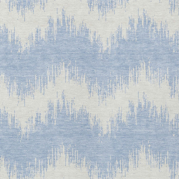 Homeroots 3' Durable Black And Ivory Chevron Indoor Outdoor Area Rug - Stylish, Washable, And Versatile Design 9' X 12' Polyester 591829