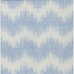 Homeroots 3' Durable Black And Ivory Chevron Indoor Outdoor Area Rug - Stylish, Washable, And Versatile Design 9' X 12' Polyester 591829