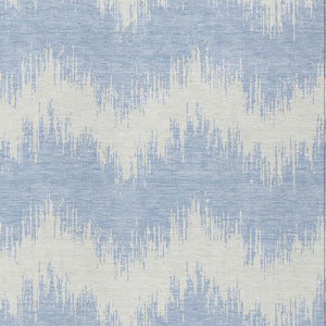 Homeroots 3' Durable Black And Ivory Chevron Indoor Outdoor Area Rug - Stylish, Washable, And Versatile Design 10' X 14' Polyester 591830