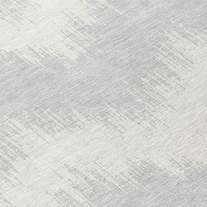 Homeroots 3' Durable Black And Ivory Chevron Indoor Outdoor Area Rug - Stylish, Washable, And Versatile Design 8' Round Polyester 591833