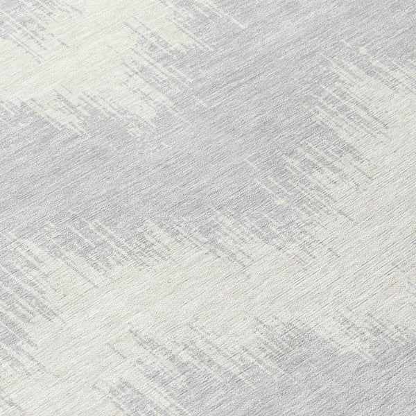 Homeroots 3' Durable Black And Ivory Chevron Indoor Outdoor Area Rug - Stylish, Washable, And Versatile Design 8' Round Polyester 591833