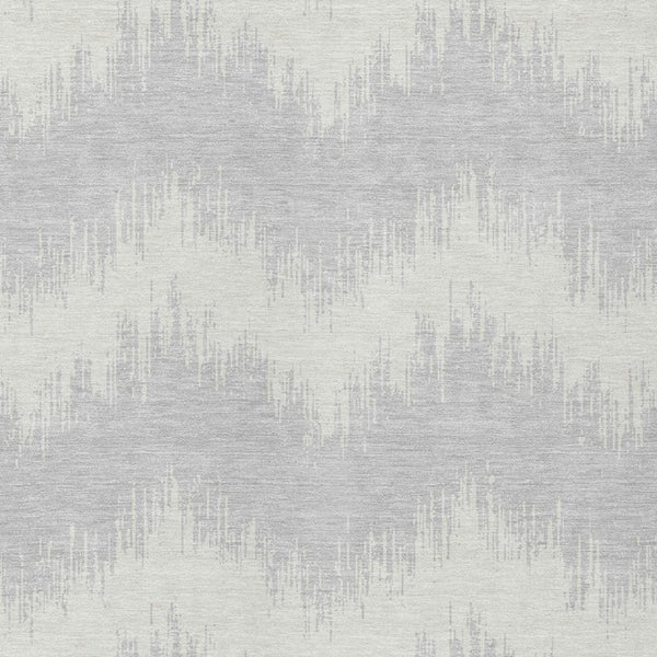 Homeroots 3' Durable Black And Ivory Chevron Indoor Outdoor Area Rug - Stylish, Washable, And Versatile Design 8' X 10' Polyester 591834