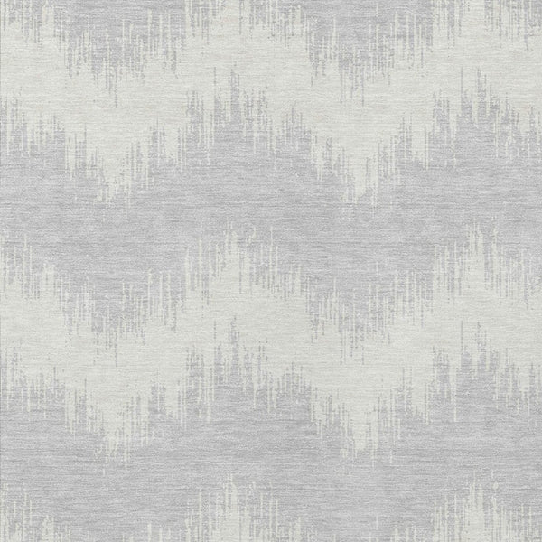 Homeroots 3' Durable Black And Ivory Chevron Indoor Outdoor Area Rug - Stylish, Washable, And Versatile Design 9' X 12' Polyester 591835