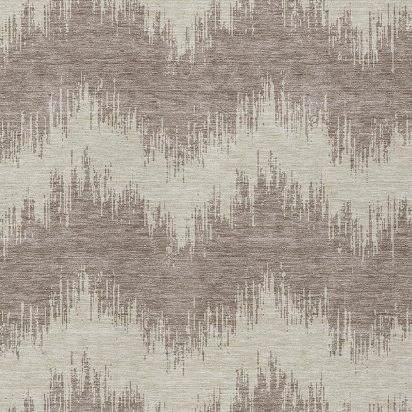 Homeroots 3' Durable Black And Ivory Chevron Indoor Outdoor Area Rug - Stylish, Washable, And Versatile Design 3' X 5' Polyester 591843