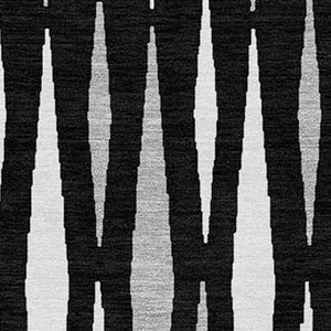 Homeroots 3' Black Ivory And Gray Geometric Indoor Outdoor Area Rug - Stylish, Washable, Stain Resistant Design 10' X 14' Polyester 591860