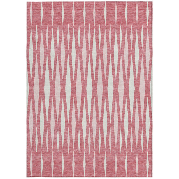 Homeroots 3' Black Ivory And Gray Geometric Indoor Outdoor Area Rug - Stylish, Washable, Stain Resistant Design 5' X 8' Polyester 591862