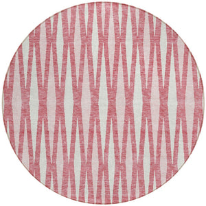 Homeroots 3' Black Ivory And Gray Geometric Indoor Outdoor Area Rug - Stylish, Washable, Stain Resistant Design 8' Round Polyester 591863