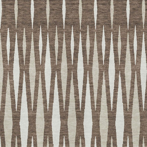 Homeroots 3' Black Ivory And Gray Geometric Indoor Outdoor Area Rug - Stylish, Washable, Stain Resistant Design 3' X 5' Polyester 591867