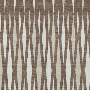 Homeroots 3' Black Ivory And Gray Geometric Indoor Outdoor Area Rug - Stylish, Washable, Stain Resistant Design 10' X 14' Polyester 591872